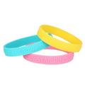 1/2" Embossed Silicone Band